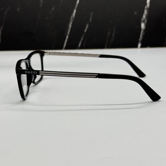 NEW GUCCI GG0696OA 001 GUCCI BLACK SQUARE EYEGLASSES GUCCI - Picture 6 of 10